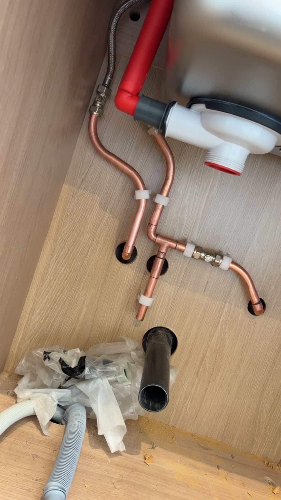 Copper Pipework Detail — Cheshire